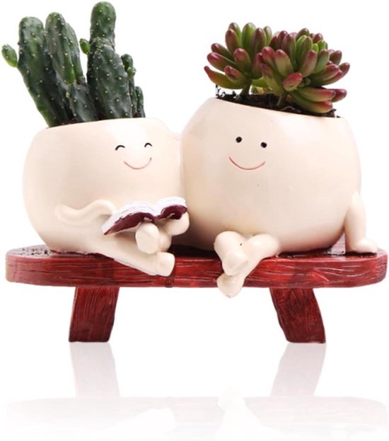 Niedlicher Blumentopf Mit Smiley-gesicht Für Drinnen Und Draußen, Sukkulenten Mit Abflussloch, Geschenkideen Für Mütter.
