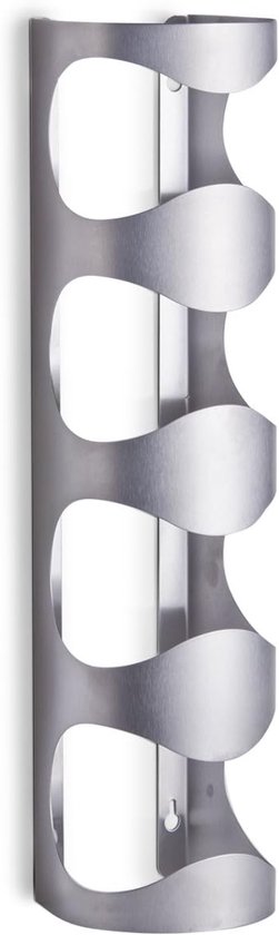 Wandmontierter Flaschenhalter, Edelstahl, 14 X 9 X 45 Cm