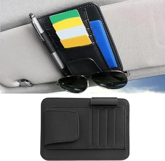 Organizer Für Die Sonnenblende Im Auto Kartenhalter Brillenhalter Dokumentenhalter Sonnenblendenhalter Mehrere Fächer Kartenhalter Fürs Auto Für