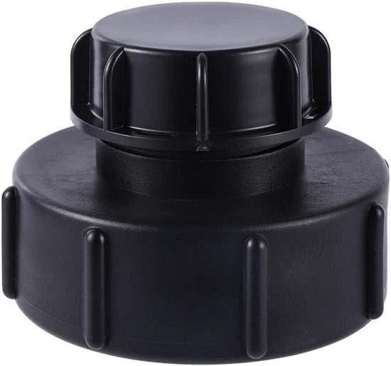 Ibc-adapter Von S100x8 Auf S60x6 Mit Grobgewinde, Inklusive Verschlusskappe – Geeignet Für Ibc-regenwassersammelbehälter. Ideal Für Wasserhähne Und Gartenschläuche.