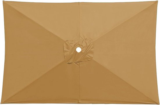 Ersatz-schirmdach Für 3x2m 6-armigen Gartenschirm, Uv30+ Ersatz-schirmstoff Für Rechteckige Garten- Und Terrassenschirme (khaki)