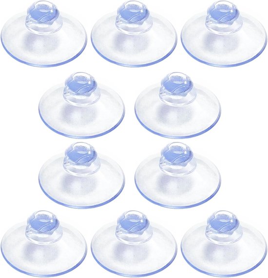 10 Stück 5,5 Cm Große, Pilzförmige Pvc-vakuum-saugnäpfe, Stark Und Transparent, Zur Spurlosen Aufnahme Und Aufbewahrung Von Küchenutensilien Des Täglichen Gebrauchs