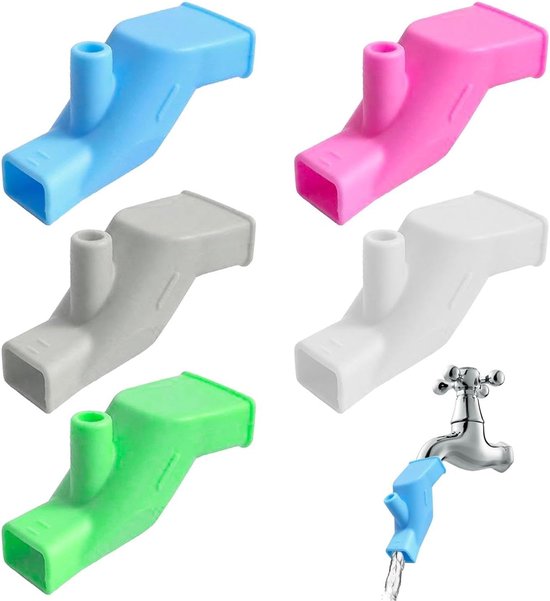 5 Stück Silikon-wasserhahnverlängerungen – Wasserhahnzubehör – Elastische Wasserhahnverlängerung