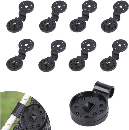 Schattierungstuchclips – 100er-pack – Kunststoffclips Für Markisen – Spezialclips Mit Öse Für Schattierungsnetze Und Winddichtes Gewebe