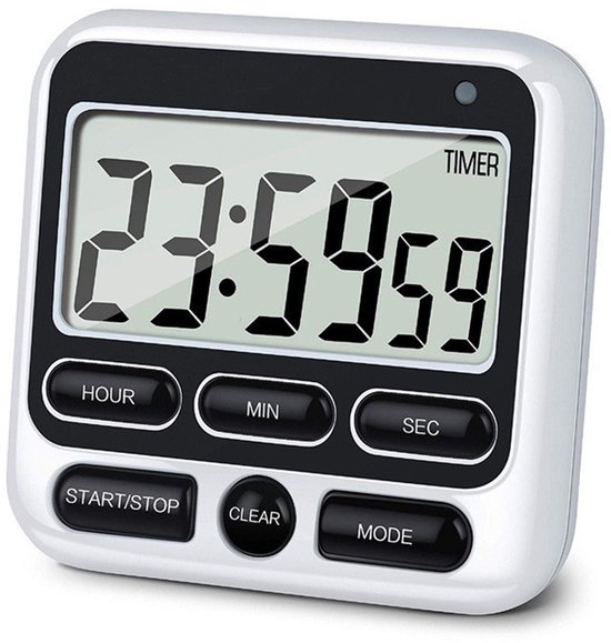 Küchentimer Mit Alarm, Großem Display Und Einstellbarer Alarmanzeige