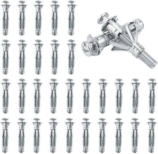 Hohlwanddübel – Metall-spreizdübel – Spreizmuttern-set 30 M6 X 52 Mm – Ideal Für Hohlwände, Gipskartonplatten, Spanplatten Und Sperrholzplatten