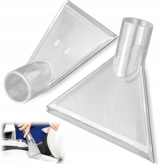 2 X Transparente Staubsaugerdüse – Düseninnendurchmesser 38 Mm – Außendurchmesser 45–46 Mm – Zur Reinigung Von Sofas, Autoteppichen Und Sitzkissen