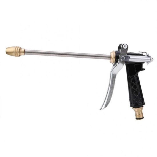 Verlängerbare, Verstellbare Hochdruck-autowaschpistole – Kupfer – Gartensprenger-wasserpistole – Mit Turmsprenger – Schwarz – 30 Cm