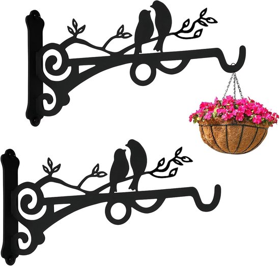 Wandhaken Für Pflanzen 2 Stück Blumenhänger Haken Pflanzenhalter Eisen Geeignet Für Hängeampeln Windspiele Gartendekorationen U V M Verleiht Raum