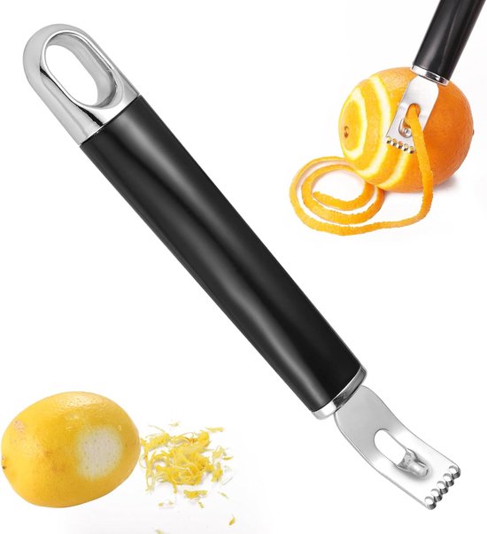 2-in-1 Zitronenschäler – Zitronenreibe Aus Edelstahl – Barzubehör, Cocktailgarnitur – Küchen- Und Restaurantzubehör