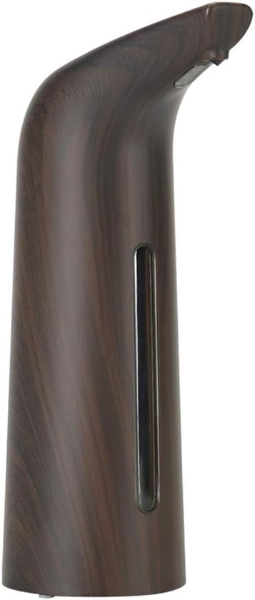 A Seifenspender 400 Ml Automatischer Berührungsloser Flüssigseifenspender Dunkle Holzmaserung Batteriebetrieben Ca 214 X 70 Mm 8 43 X 2 76 Zoll 8,43