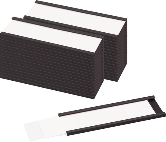 Magnetischer Etikettenhalter – 25 Mm X 76 Mm – 30 Stück Pro Packung – Geeignet Für Regale, Whiteboards, Werkzeugkästen – Ausführung B