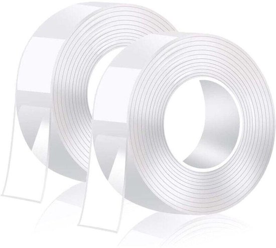 Nanotransparentes Doppelseitiges Klebeband – 2 Rollen – 2 Mm Dicke