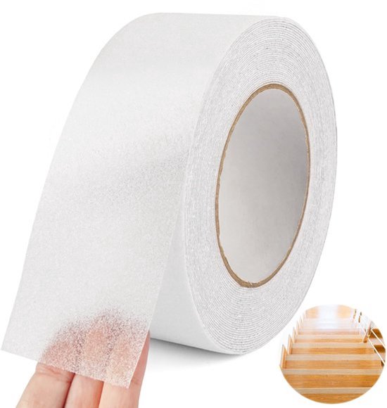 Transparentes Antirutschband 5 Cm X 10 M – Selbstklebend, Sicher Für Treppen, Böden Und Badezimmer