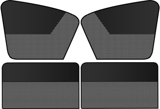 4-teiliges Autofensterfolien-set (2 Front- + 2 Heckfolien) – Halbtransparent, Uv-schutz Und Sichtschutz, Für Pkw, Einfache Anbringung
