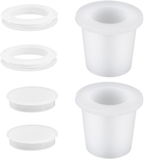 Dailygoods Sonnenschirmring-set 2-teiliger Silikon-sonnenschirmkegel Tischstabilisator Hülsen Für 5 6 35 Cm Große Löcher Für Terrasse Garten Und