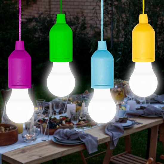 Tragbare Led-zeltleuchten Für Camping Und Gartenpartys – 4 Stück