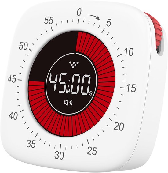 Digitaler Visueller Timer Für Kinder – Wiederaufladbarer Countdown-timer Für Klassenzimmer, Büro, Küche Und Schreibtisch