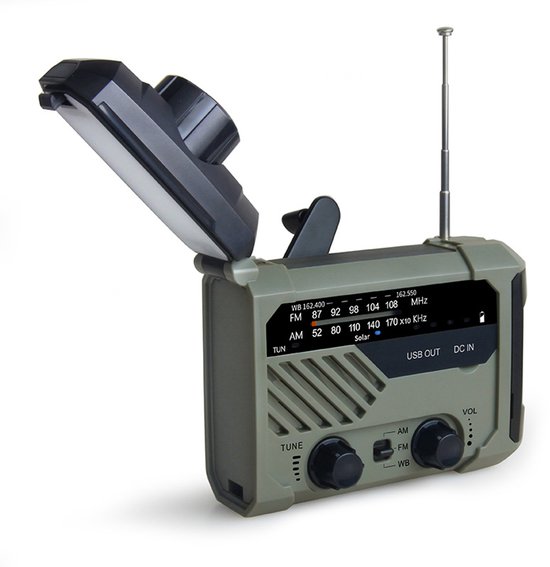 Notradio – Tragbares Notradio – Solar-/manuellventil, Am/fm, Hightech-militärausrüstung, Geeignet Für Professionelle Notfallsituationen