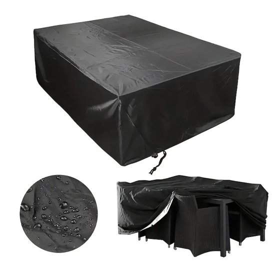 Gartenmöbelabdeckung Aus 210d Oxford-gewebe Wasser Und Staubdicht Geeignet Für Sofas Und Andere Gartenmöbel 242 X 162 X 100 Cm 95 X 64 X 39 Zoll