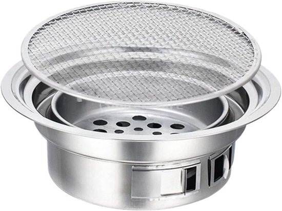 Grillbesteck-set – Antihaft-holzkohlegrill, Indoor-grill Für Küche Und Garten, Bratpfanne