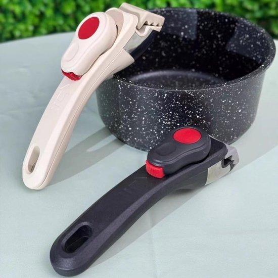 2 Stück Anti-verbrennungs-clip-on-pfannengriffe Clevere Lösung Für Mehr Sicherheit In Der Küche Zusätzliche Abnehmbare Griffe Für Töpfe Und Abs Weiß