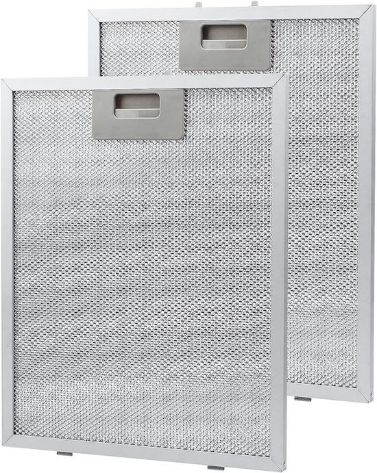 Metallfettfilter, 2 Stück, Aluminiumfettfilter, Ersatzfilter, 5 Lagen, Geeignet Für Dunstabzugshauben.
