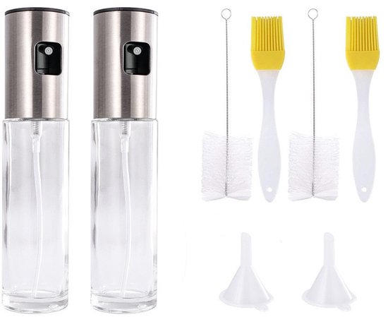 Küchen-ölspray, 2 Stück – 100 Ml Olivenöl, Essigflasche, Zum Grillen, Für Salate Und Zum Kochen