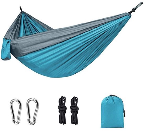Camping Hängematte Leichte, Tragbare Hängematten Fallschirmhängematte Mit Zwei Baumgurten, Einzel Oder Doppelschaukel Für Reisen Nylon Campinghän