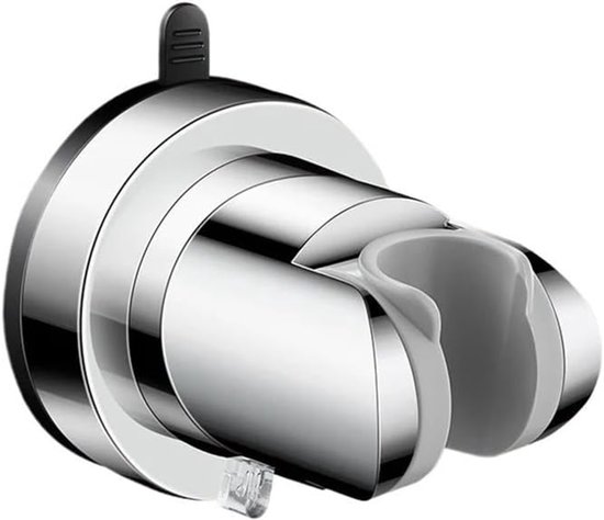 Duschkopf, Wandmontierter Duschkopfhalter Mit Saugnapf, Haltegriff In Der Dusche, Handbrausekopf, Mehrfarbiger Sockel (silber)