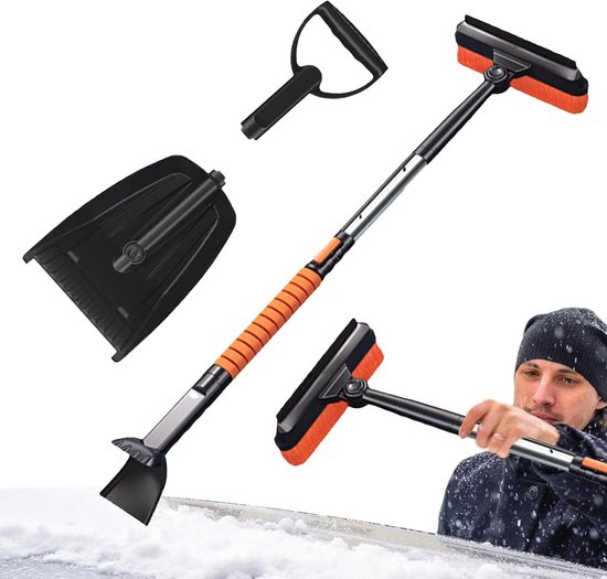 5-in-1 Schneeschaufel-set – Faltbar – Ergonomischer Griff