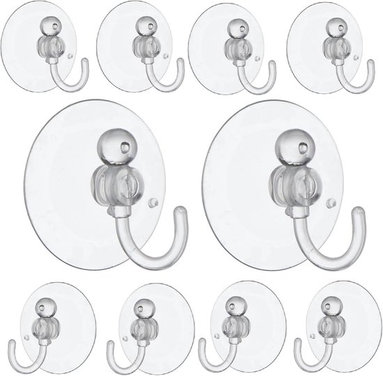 Set Mit 50 Saugnapfhaken – Saugnapfhaken Für Glas Und Fliesen – Spurlose Kunststoff-saugnapfhaken, 2,5 Cm