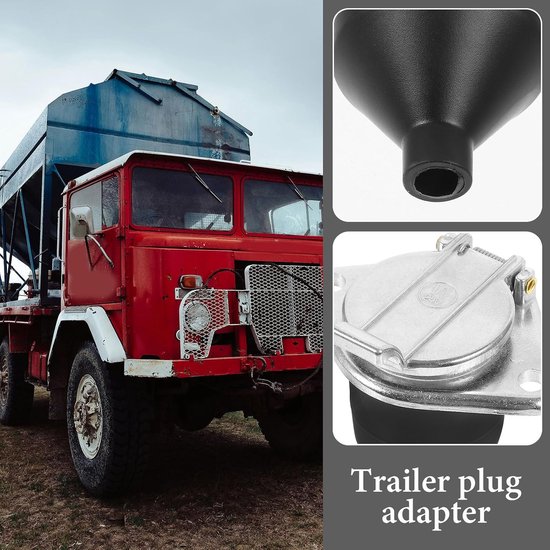 7-poliger 24-v-aluminium-anhängerstecker-adapter Wasserdichter Kabelstecker Für Nutzfahrzeuge Wohnmobilzubehör Einfache Und Schnelle Elektrische