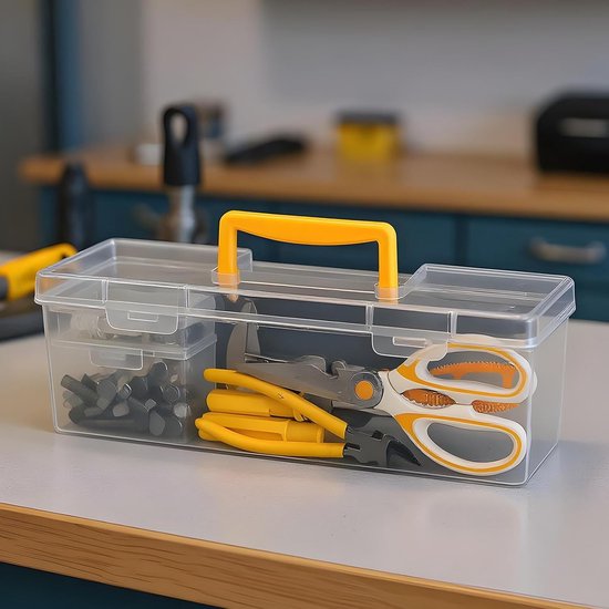 Fachorganisator – Transparente Trennwand, Aufbewahrungsbox Aus Kunststoff, Versetzte Schraubklemmen, Werkzeugorganisationsset, Transparenter Sortierbehälter