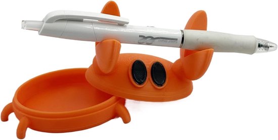 Niedlicher Stiftehalter Für Die Schreibtischschublade Süße Büroaccessoires Gewichtheber-krabben-stiftehalter Für Zuhause Nachttisch Büro Kinder