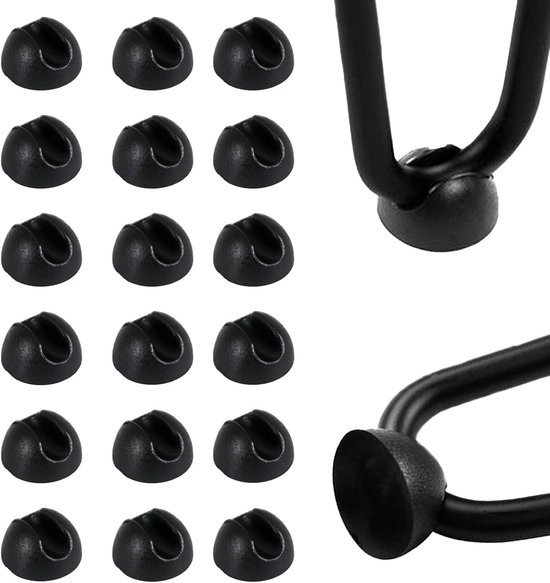 20 Stuhlbeinschoner, Haarnadelförmige Tischbeinschoner, Silikon-stuhlgleiter, Geeignet Für Niedrige Esstischbeine, 30 X 17 Mm