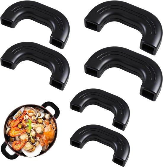 Set Mit 3 Rutschfesten Silikongriffen Für Pfannen, Hitzebeständige Griffe Zum Kochen, Geeignet Für Bratpfannen, Woks Und Töpfe