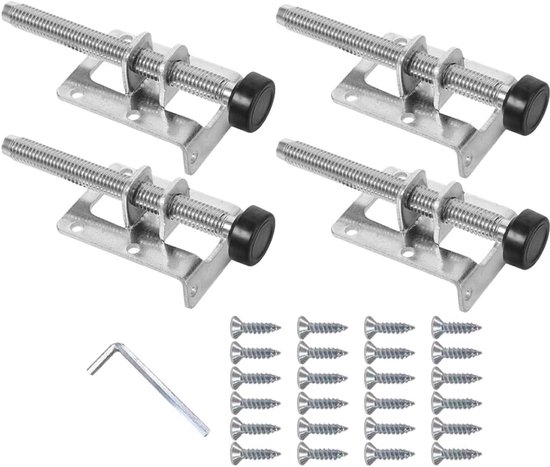 4-teiliges Set Robuster, Verstellbarer Nivellierfüße, Geeignet Für Möbel Und Schränke – Mit Rutschfester Schraube, Geeignet Für Möbel Auf Unebenen Böden