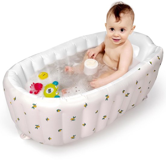 Aufblasbare Babybadewanne Für Kleinkinder Und Kinder Selbstaufblasendes Design Keine Pumpe Erforderlich Durch Drücken In Der Mitte Aufblasen Und 0