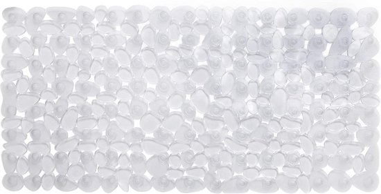 Transparente, Rutschfeste Badematte (72 X 36 Cm), Rechteckige Duschmatte Mit Saugnäpfen
