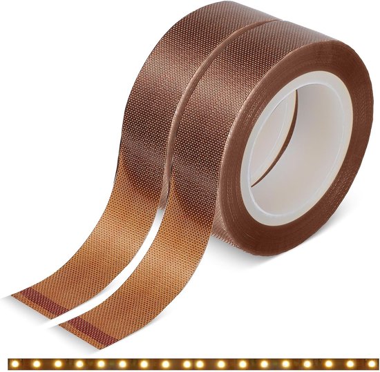 2 Rollen Hitzebeständiges Led-verdunkelungsband – 260 °c – 15 Mm X 10 M – Braun