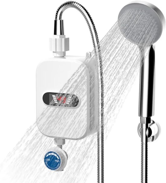 Elektrischer Duschkopf Mit Durchlauferhitzer – Thermostat-duschkopf-set Mit Einstellbarer Temperatur – Wasserdichter Durchlauferhitzer Fürs Badezimmer