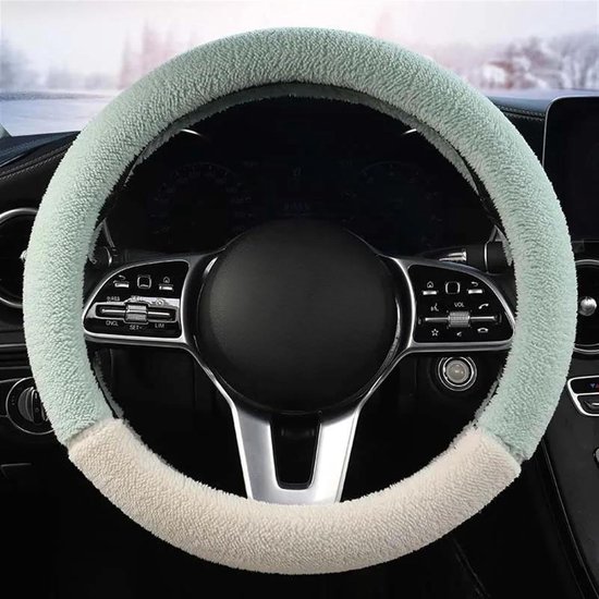 Universeller Autolenkradbezug 37-38 Cm, Lenkradbezug, Autozubehör, Lenkradbezug-dekoration (farbe: O-förmig Grün)