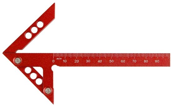 Dailygoody Schnellmarkierungs-mittelpunktfinder Präziser Schreinerwinkel Holzbearbeitung Genaue Messungen Verbesserte Präzision Geeignet Für Holz
