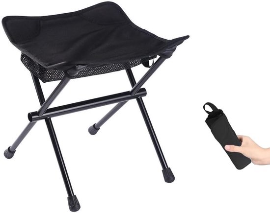 Leichter, Faltbarer Campinghocker Tragbarer Klappstuhl 30 Cm Für Wandern, Angeln Und Outdoor Aktivitäten Bis 180 Kg
