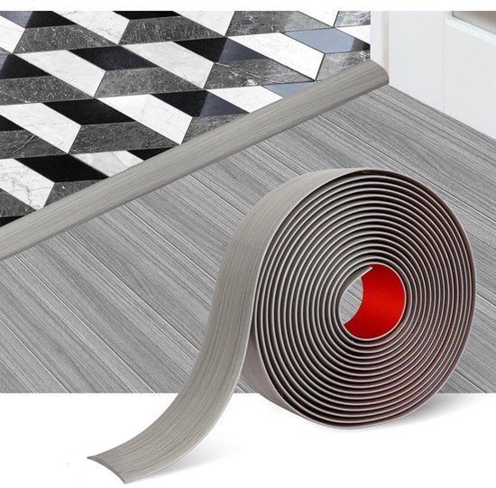 Selbstklebende Übergangsleiste – Breite: 5 Cm – Flache Vinyl-trennleiste – Geeignet Für Parkettböden – Elegantes Holzmaserungsdesign – Die Ideale Wahl
