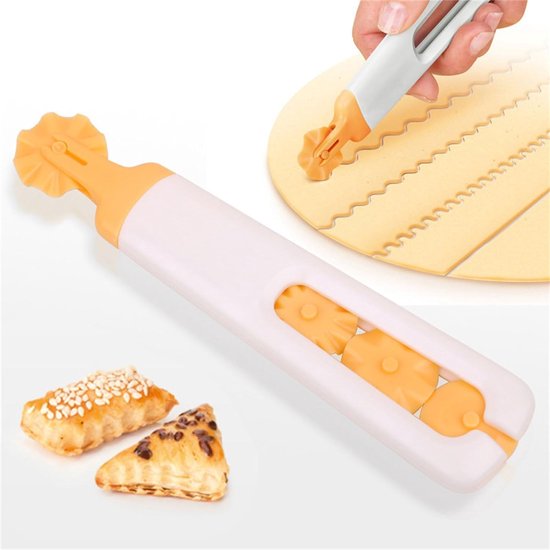 Teigschneider, Teigrolle, Teigausstecher Für Kuchenböden, Ravioli, Pasta, Pizza, Gebäck, Backen