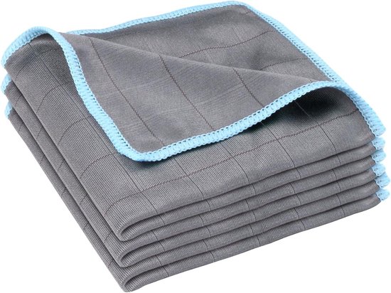 Set Mit 3 Carbon-mikrofasertüchern Für Fenster 30 X 30 Cm Fusselfreie Poliertücher Für Streifenfreie Fenster Und Autos Ideal Für Glänzende