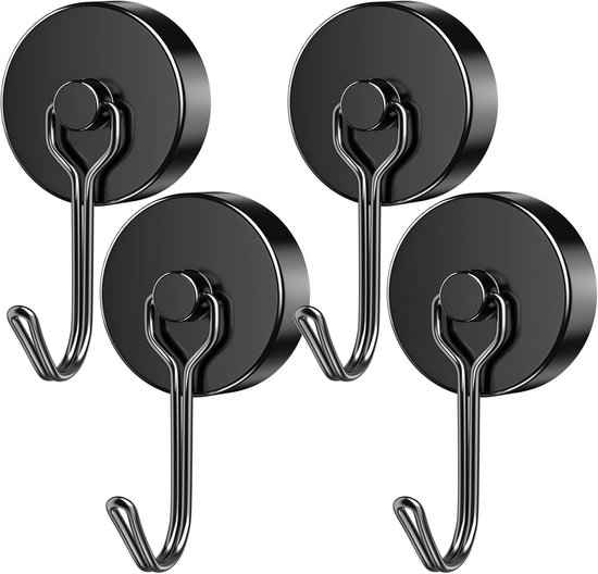 Set Mit 4 Leistungsstarken Magnethaken Mit Drehbarer Aufhängung Für Schwere Lasten