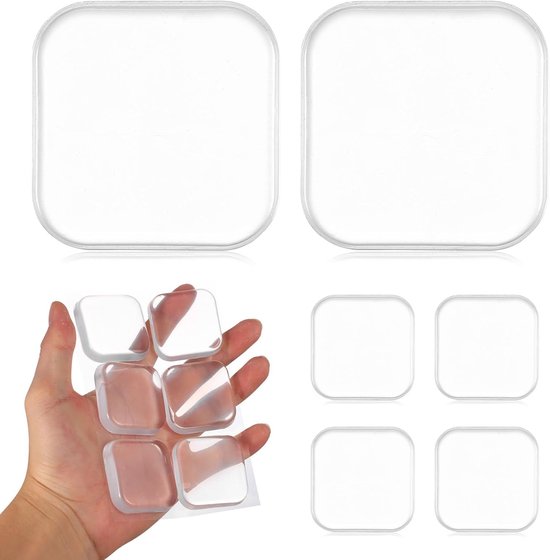 Set Mit 12 Selbstklebenden Silikon-wandschutzleisten Für Türgriffstopper
